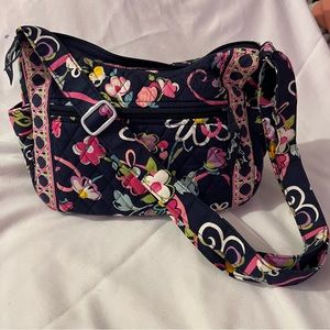 Vera Bradley Shoulder Bag 🎀 Ribbons Retired Pattern Winter 2012 ⭐️Mint⭐️